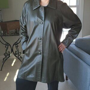 Mitici Anni 60 Women's Knee-length Leather Coat
